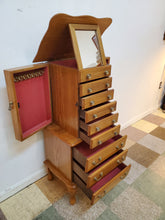 Load image into Gallery viewer, Oak Jewelry Armoire