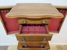 Load image into Gallery viewer, Oak Jewelry Armoire