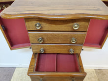 Load image into Gallery viewer, Oak Jewelry Armoire