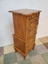 Load image into Gallery viewer, Oak Jewelry Armoire