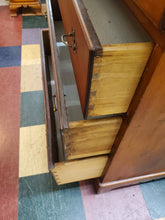 Load image into Gallery viewer, Antique English Lift Top Blanket Chest Over Drawers