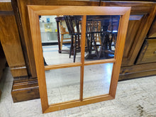 Load image into Gallery viewer, Vintage Pine Window Wall Mirror