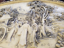 Load image into Gallery viewer, Vintage Ornate Carved Asian Resin Accent Table