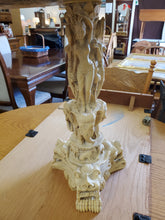 Load image into Gallery viewer, Vintage Ornate Carved Asian Resin Accent Table