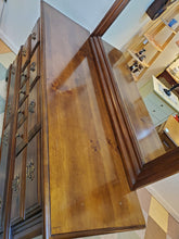 Load image into Gallery viewer, Vintage Pine Triple Dresser With Mirror By Bassett Furniture