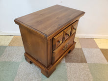 Load image into Gallery viewer, Vintage Pine Two Drawer Nightstand