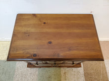 Load image into Gallery viewer, Vintage Pine Two Drawer Nightstand