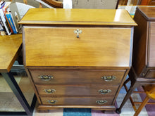 Load image into Gallery viewer, Vintage Solid Maple Slant Front Desk