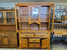 Load image into Gallery viewer, Vintage Virginia House Oak China Cabinet - Hutch With Light