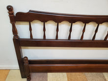 Load image into Gallery viewer, Vintage Solid Cherry Full Size Bed With Metal Rails and Wooden Bed Slats