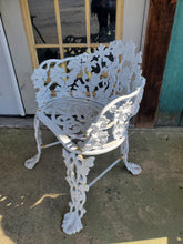 Load image into Gallery viewer, Antique Cast Iron Garden - White Chair