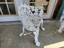 Load image into Gallery viewer, Antique Cast Iron Garden - White Chair