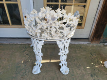 Load image into Gallery viewer, Antique Cast Iron Garden - White Chair