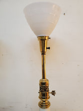 Load image into Gallery viewer, Pair Mid Century Stiffel Hollywood Regency Torchier Table Lamps With Shades - 3 Way Switches