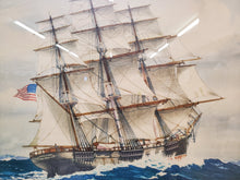 Load image into Gallery viewer, Vintage Clipper Ship Framed Print