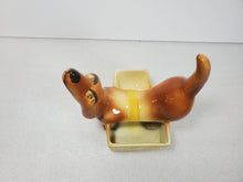 Load image into Gallery viewer, Set Of 3 1950's Ceramic Dachshund Dresser Caddies