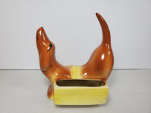 Load image into Gallery viewer, Set Of 3 1950's Ceramic Dachshund Dresser Caddies