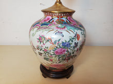 Load image into Gallery viewer, Vintage Chinese Ginger Jar Floral Table Lamp With 3 Way Switch