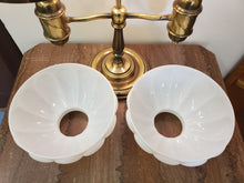 Load image into Gallery viewer, Vintage Student Lamp With Double Globe – 3 Way Switches Operating Separately