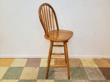 Load image into Gallery viewer, High Back Barstool Swivel Bar Stool