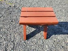 Load image into Gallery viewer, Vintage Redwood Patio Side Table