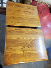 Load image into Gallery viewer, Pair Vintage Oak End Tables With Drawer By Broyhill Furniture