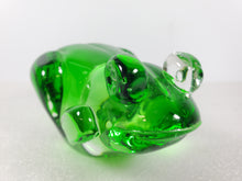 Load image into Gallery viewer, Vintage Fifth Avenue Crystal Glass Green Frog – Paperweight