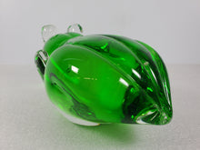 Load image into Gallery viewer, Vintage Fifth Avenue Crystal Glass Green Frog – Paperweight