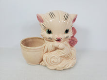 Load image into Gallery viewer, Vintage Hull Art USA 61Pink Cat Planter