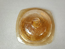Load image into Gallery viewer, Vintage Jeannette Glass Louisa Floragold Covered Dish