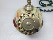 Load image into Gallery viewer, Vintage Italian Telcer Rotary Telephone - Onyx and Brass