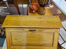 Load image into Gallery viewer, Vintage Broyhill Oak Drop Front Secretary Desk