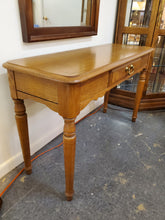 Load image into Gallery viewer, Vintage Oak Hall Table - Sofa Table With Drawer