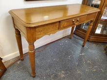Load image into Gallery viewer, Vintage Oak Hall Table - Sofa Table With Drawer