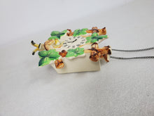 Load image into Gallery viewer, Vintage Lefton Wall Pocket Vase Cuckoo Clock With 2 Birds and Pinecone