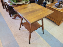 Load image into Gallery viewer, Antique Oak Parlor Table With Ball and Claw Feet