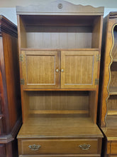 Load image into Gallery viewer, 3 Drawer Dresser With Hutch Top Bookshelf Cabinet By Bassett Furniture