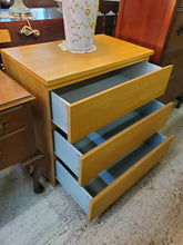 Load image into Gallery viewer, Modern 3 Drawer Dresser With Wood Veneer