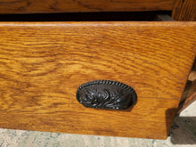 Load image into Gallery viewer, Antique Oak Corner Cupboard - Beveled Glass Single Door and 1 Drawer
