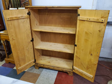 Load image into Gallery viewer, Vintage Pine Two Door Wooden Storage Cabinet