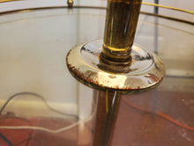 Load image into Gallery viewer, Vintage Brass Floor Lamp With Glass Table Top - 3 Way Switch