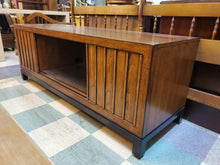 Load image into Gallery viewer, Vintage Low Console Cabinet - TV Stand With Shelves