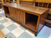 Load image into Gallery viewer, Vintage Low Console Cabinet - TV Stand With Shelves