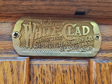 Load image into Gallery viewer, Vintage Oak White Clad Ice Chest Cabinet
