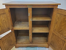 Load image into Gallery viewer, Vintage Oak White Clad Ice Chest Cabinet