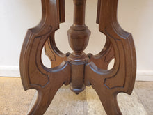Load image into Gallery viewer, Antique Victorian Eastlake Marble Top Parlor Table - Lamp Table