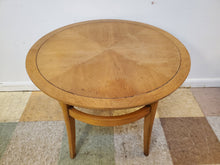 Load image into Gallery viewer, Mid Century Modern Walnut Round End Table - Lamp Table