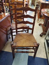 Load image into Gallery viewer, Vintage Cherry Drop Leaf Dining Table With 3 Leaves and 6 Chairs