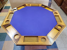 Load image into Gallery viewer, Octagonal Poker Table - 8 Person Solid Wood Game Table – Hand Crafted