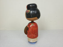 Load image into Gallery viewer, Vintage Japanese Kokeshi Wooden Doll 5” Bobble Head